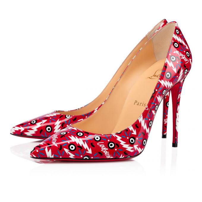 Christian Louboutin Kate 100 Lak Pumps Pumps Dame Rød | DK-32652