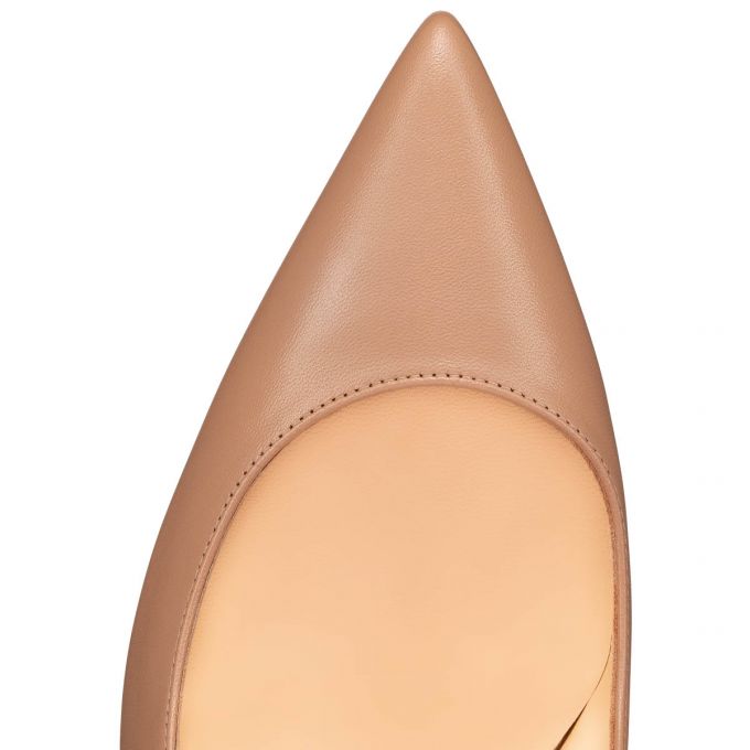 Christian Louboutin Kate 100 Nappa Pumps Pumps Dame Beige | DK-12858