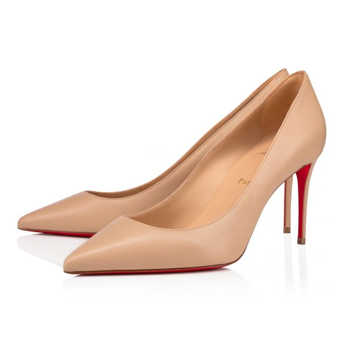 Christian Louboutin Kate 85 1/Lin 1 Nappa Pumps Pumps Dame Beige | DK-91194