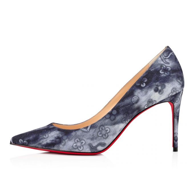 Christian Louboutin Kate 85 Bomulds Pumps Pumps Dame Flerfarvede | DK-70414