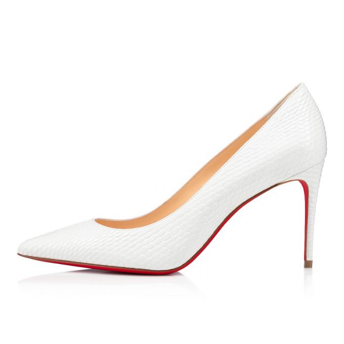 Christian Louboutin Kate 85 Calf Pumps Pumps Dame Hvide | DK-50354