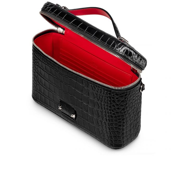 Christian Louboutin Kypipouch Creative Læder Messenger Bags Messenger Taske Herre Sort | DK-27228