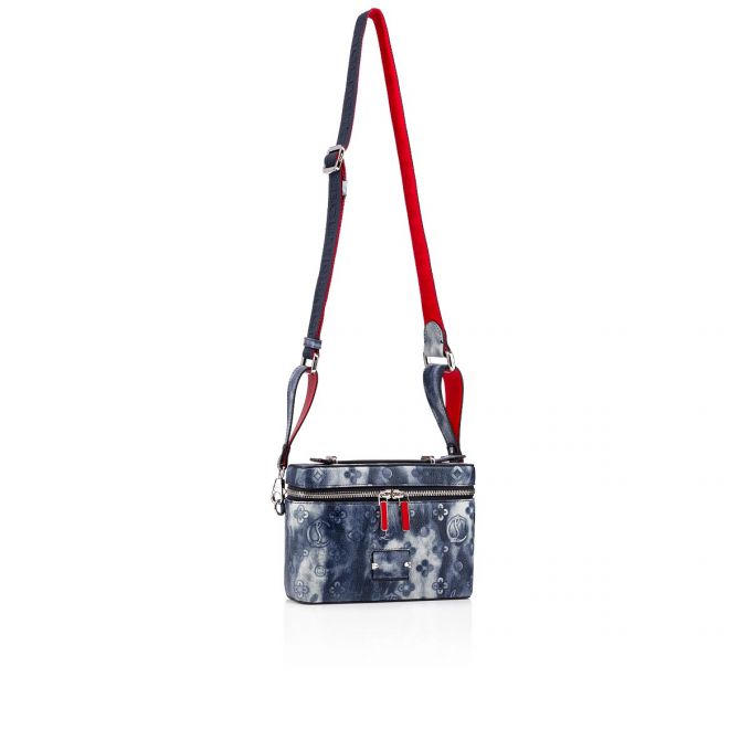 Christian Louboutin Kypipouch Small Creative Læder Messenger Bags Messenger Taske Herre Flerfarvede Blå | DK-01282