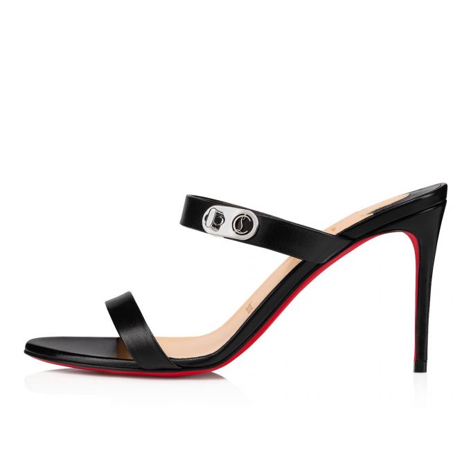 Christian Louboutin Lock Me 85 Sandals Sandaler Dame Sort | DK-35171