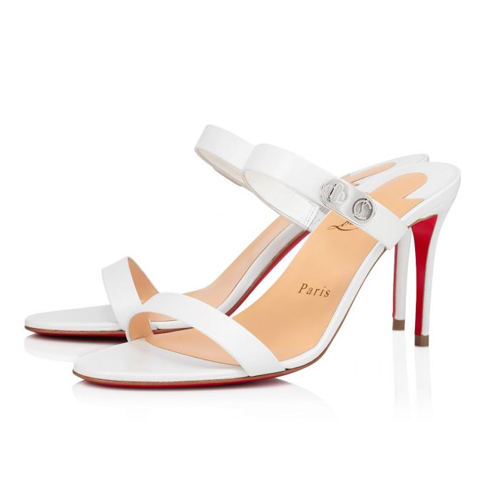 Christian Louboutin Lock Me 85 Sandals Sandaler Dame Hvide | DK-66147