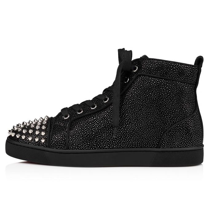 Christian Louboutin Lou Spikes Orla 000 Version Sneakers Sneakers Herre Sort | DK-56652