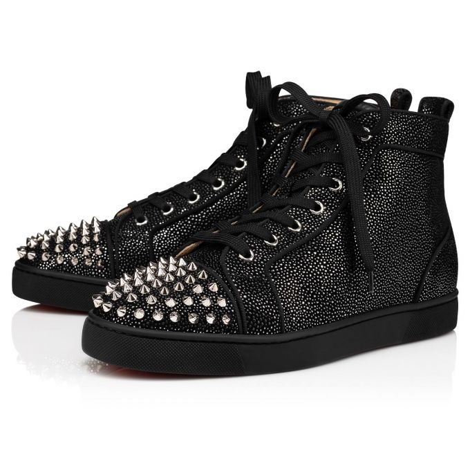 Christian Louboutin Lou Spikes Orla 000 Version Sneakers Sneakers Herre Sort | DK-56652