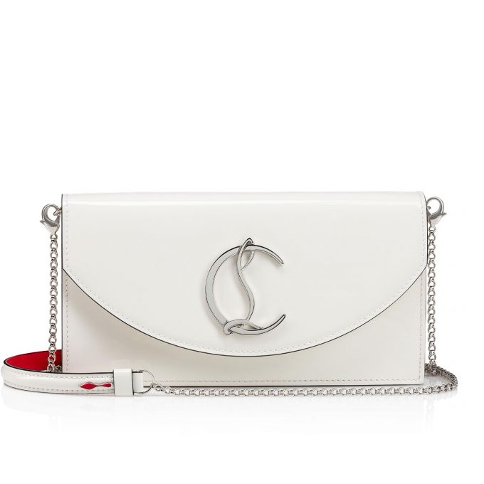 Christian Louboutin Loubi54 Classic Læder Mini Bags Belt Bags & Mini Bags Dame Hvide Sølv | DK-60469