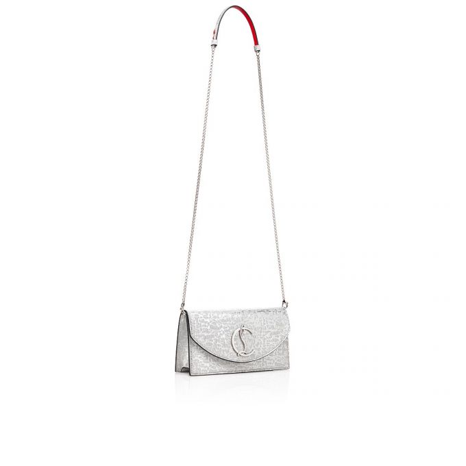 Christian Louboutin Loubi54 Creative Læder Cross Body Bags Cross Body Bags Dame Sølv | DK-14416