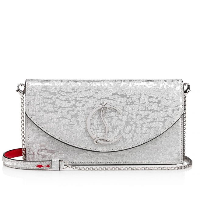 Christian Louboutin Loubi54 Creative Læder Cross Body Bags Cross Body Bags Dame Sølv | DK-14416