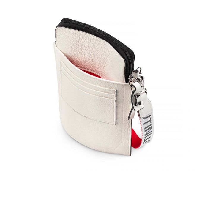 Christian Louboutin Loubilab Classic Fabric Messenger Bags Messenger Taske Herre Rød Hvide Sort | DK-45940