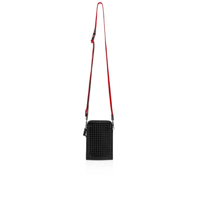 Christian Louboutin Loubilab Classic Læder Pouches Pouches Herre Sort | DK-25956