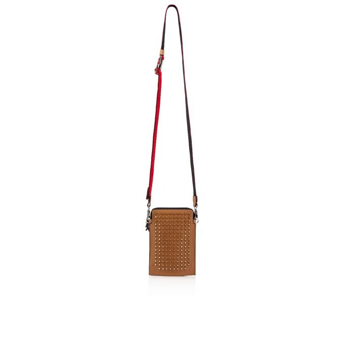 Christian Louboutin Loubilab Classic Læder Messenger Bags Messenger Taske Herre Brune | DK-29645