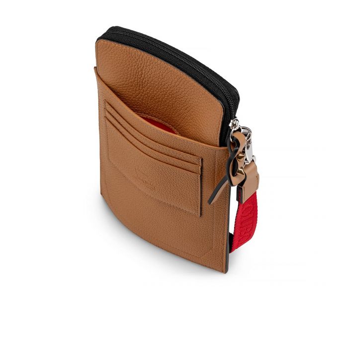 Christian Louboutin Loubilab Classic Læder Messenger Bags Messenger Taske Herre Brune | DK-29645