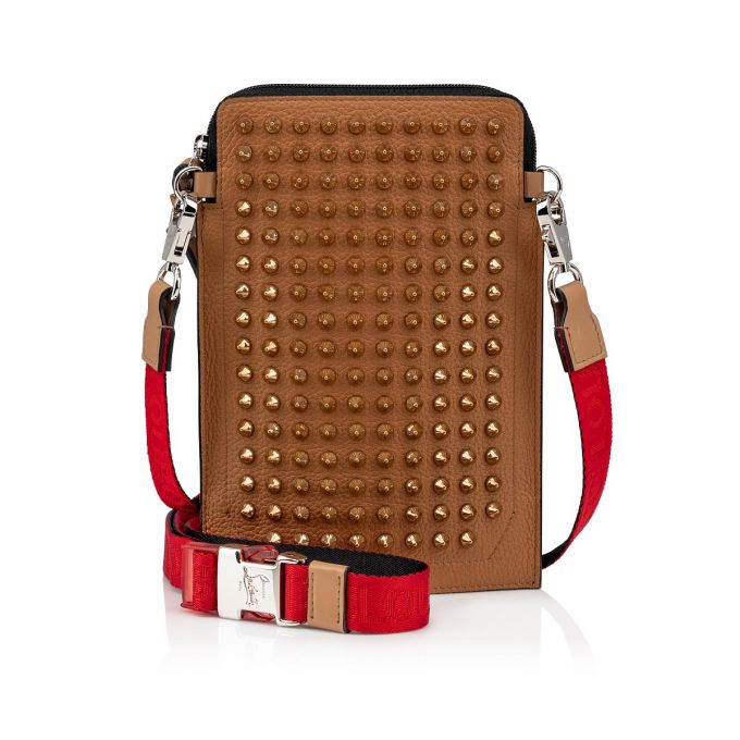 Christian Louboutin Loubilab Classic Læder Messenger Bags Messenger Taske Herre Brune | DK-29645