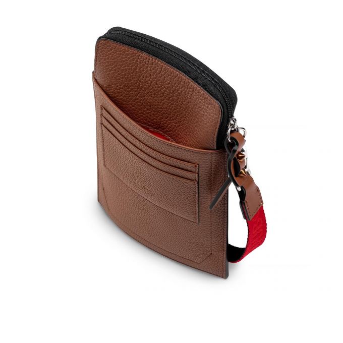 Christian Louboutin Loubilab Classic Læder Messenger Bags Messenger Taske Herre Brune | DK-38276