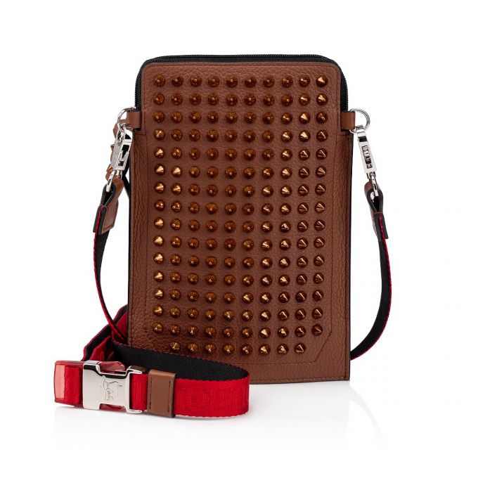 Christian Louboutin Loubilab Classic Læder Messenger Bags Messenger Taske Herre Brune | DK-38276