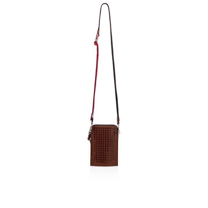 Christian Louboutin Loubilab Classic Læder Messenger Bags Messenger Taske Herre Brune | DK-61846