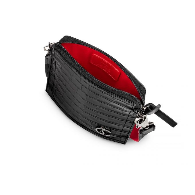 Christian Louboutin Loubilab Creative Læder Messenger Bags Messenger Taske Herre Sort | DK-16040