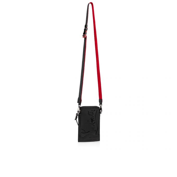 Christian Louboutin Loubilab Gomme Messenger Bags Messenger Taske Herre Sort | DK-01260