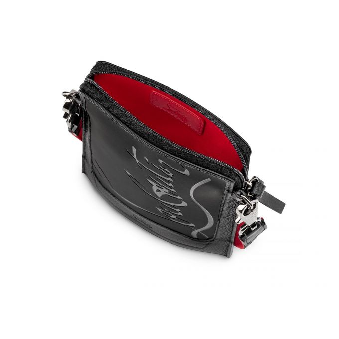 Christian Louboutin Loubilab Gomme Messenger Bags Messenger Taske Herre Sort | DK-01260