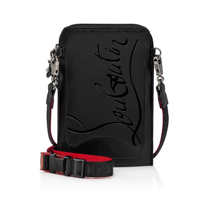 Christian Louboutin Loubilab Gomme Messenger Bags Messenger Taske Herre Sort | DK-01260