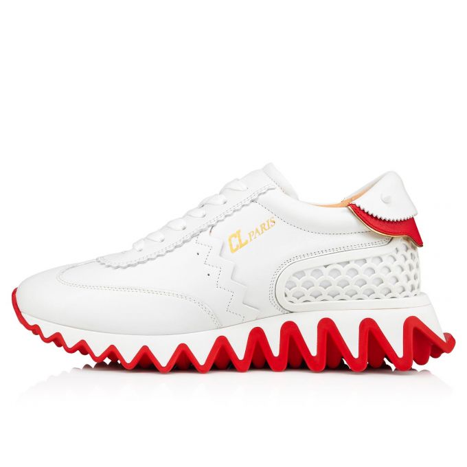 Christian Louboutin Loubishark Calf Sneakers Sneakers Dame Hvide | DK-49513