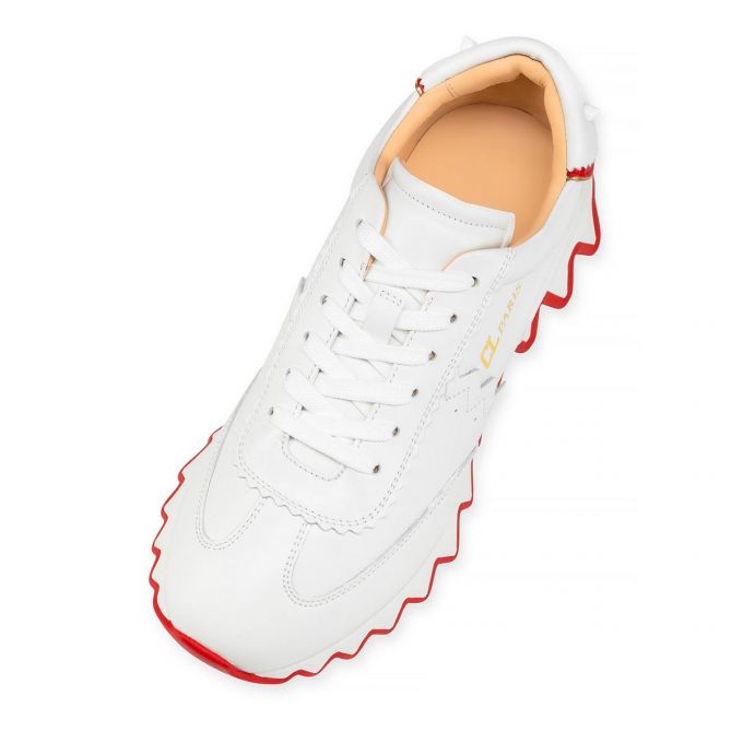 Christian Louboutin Loubishark Calf Sneakers Sneakers Dame Hvide | DK-49513