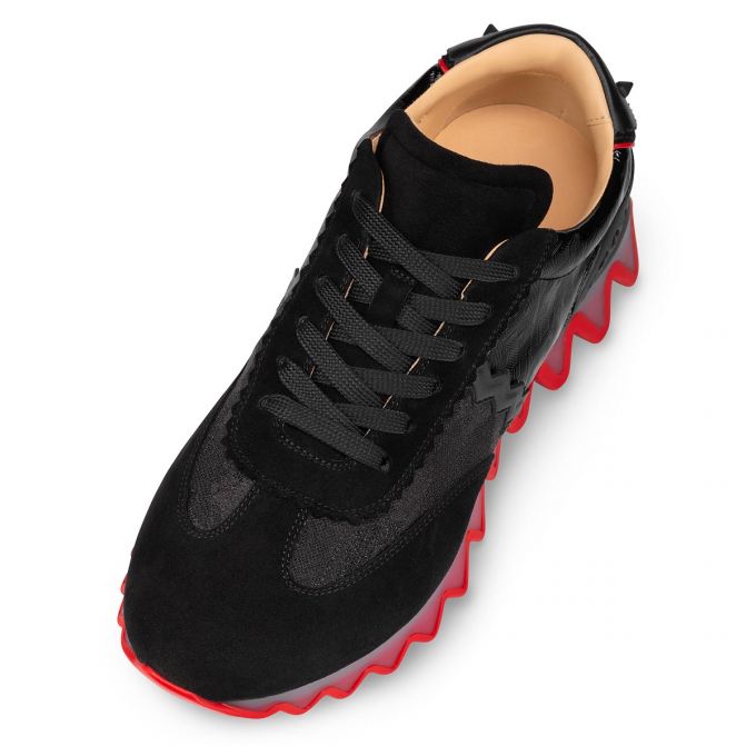 Christian Louboutin Loubishark Creative Læder Sneakers Sneakers Herre Sort | DK-23260