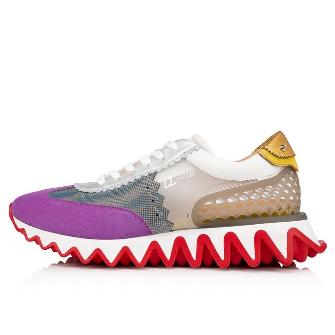 Christian Louboutin Loubishark Flade Vv/Clf Lame/Cl Version Pvc Sneakers Sneakers Herre Flerfarvede | DK-13249