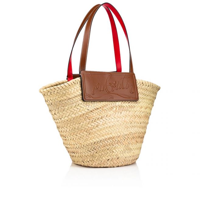 Christian Louboutin Loubishore Creative Fabric Basket Basket Dame Beige | DK-03754