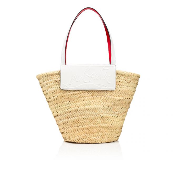 Christian Louboutin Loubishore Creative Fabric Basket Basket Dame Hvide | DK-70459