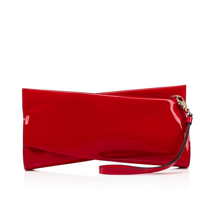 Christian Louboutin Loubitwist Clutch Classic Læder Mini Bags Belt Bags & Mini Bags Dame Rød | DK-14144