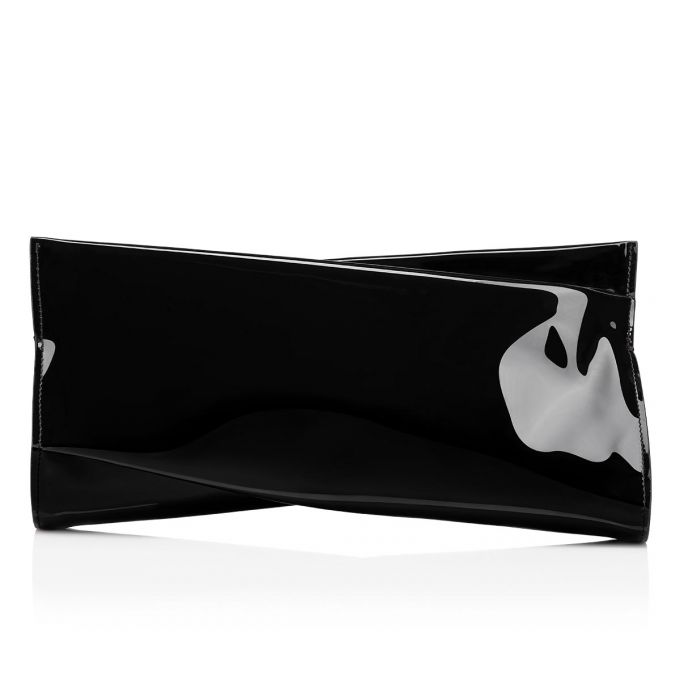 Christian Louboutin Loubitwist Clutch Classic Læder Pouches Pouches Dame Sort | DK-74733