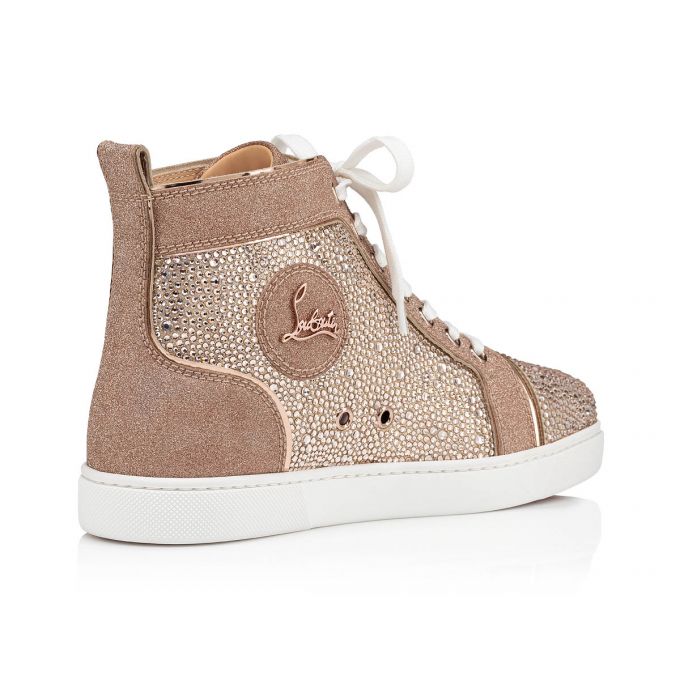 Christian Louboutin Louis 000 Version Courtisane Strass Sneakers Sneakers Dame Beige | DK-65411