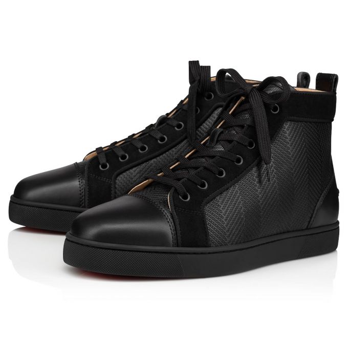 Christian Louboutin Louis Creative Læder Sneakers Sneakers Herre Sort | DK-38459