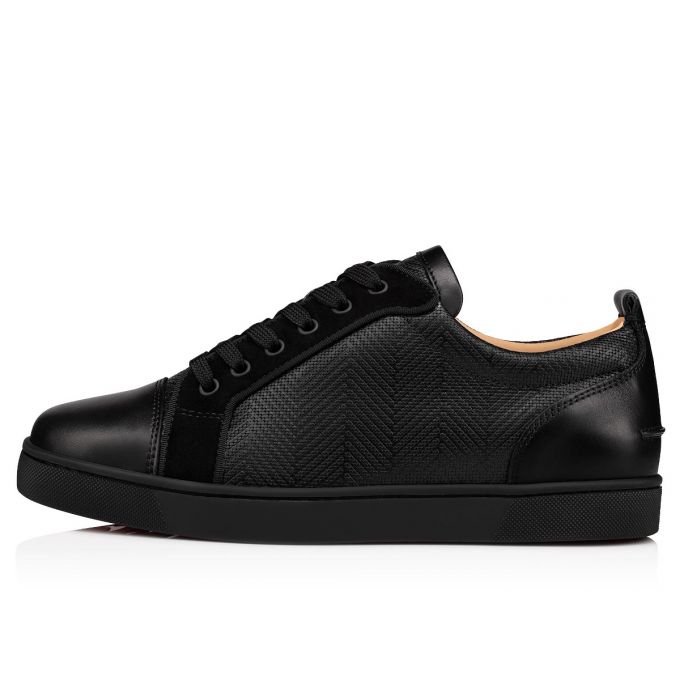 Christian Louboutin Louis Junior Creative Læder Sneakers Sneakers Herre Sort | DK-72346