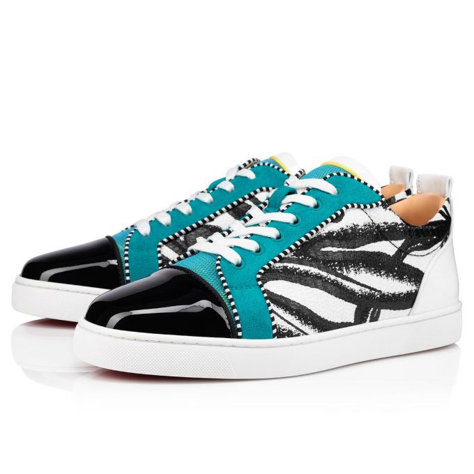 Christian Louboutin Louis Junior Orlato Bomulds Sneakers Sneakers Herre Flerfarvede | DK-06814