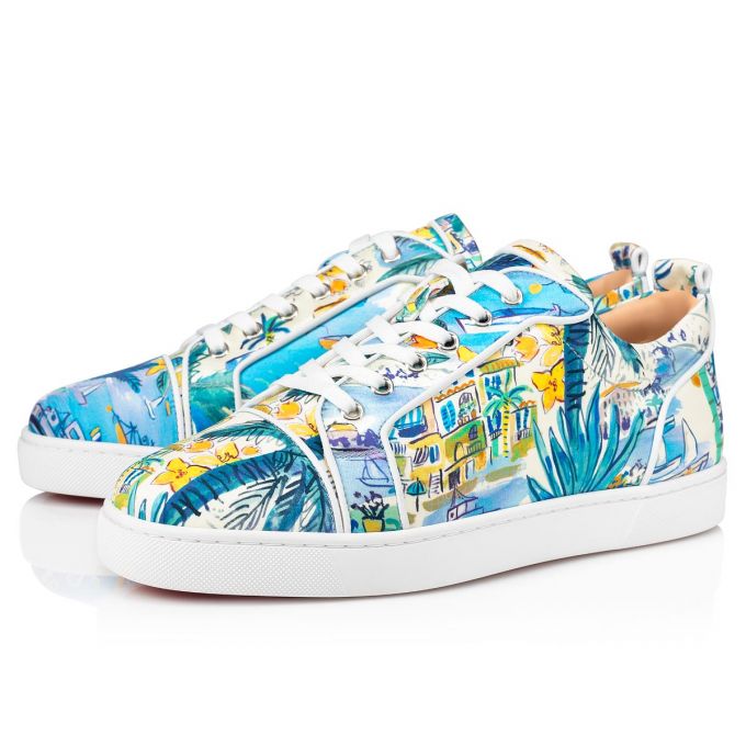 Christian Louboutin Louis Junior Orlato Silk Sneakers Sneakers Herre Flerfarvede | DK-07609