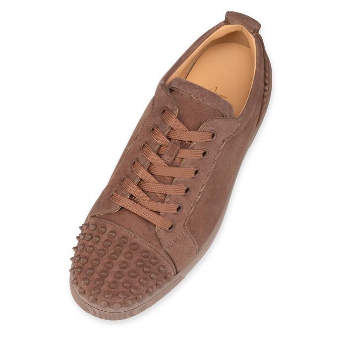 Christian Louboutin Louis Junior Sp 000 Mat Veau Velours Sneakers Sneakers Herre Brune | DK-14286