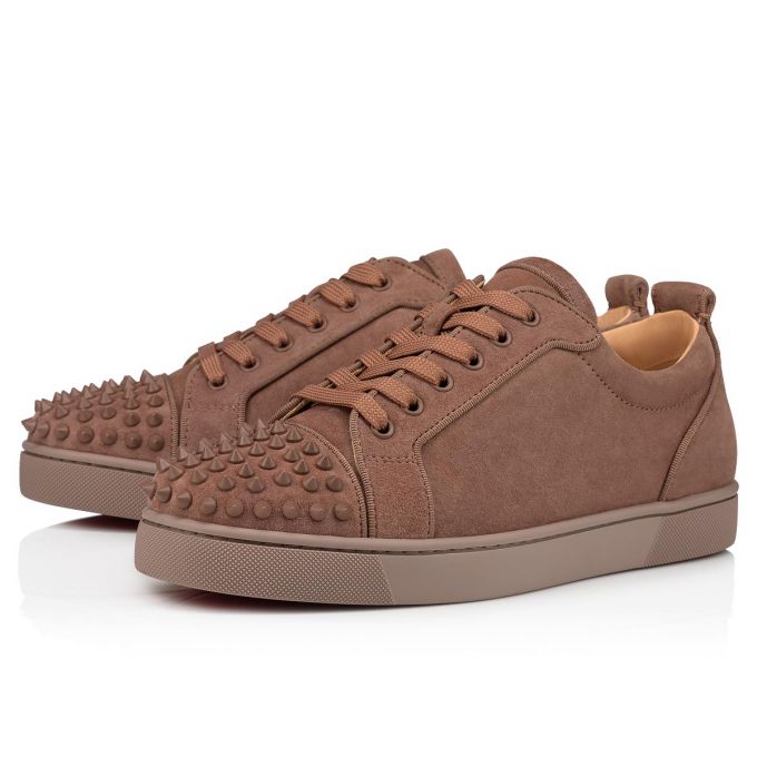 Christian Louboutin Louis Junior Sp 000 Mat Veau Velours Sneakers Sneakers Herre Brune | DK-14286