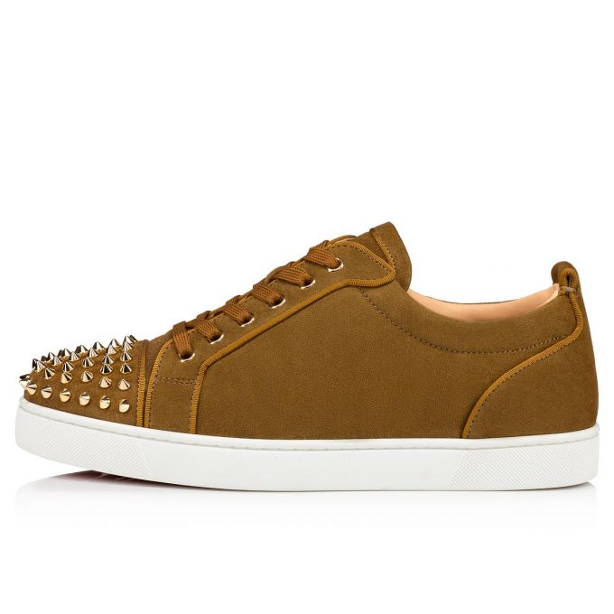 Christian Louboutin Louis Junior Sp 000 Veau Velours Sneakers Sneakers Herre Olivengrøn | DK-49722