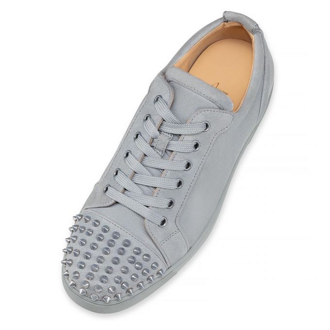 Christian Louboutin Louis Junior Sp 000 Brest/Brest Metal Veau Velours Sneakers Sneakers Herre Lyseblå | DK-71427