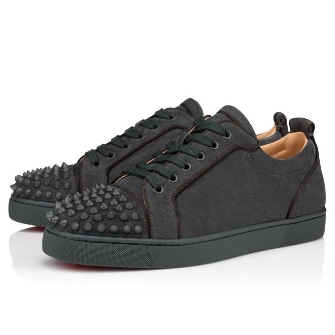 Christian Louboutin Sneakers aus Veloursleder - Grau - Größe 38 - 32755002