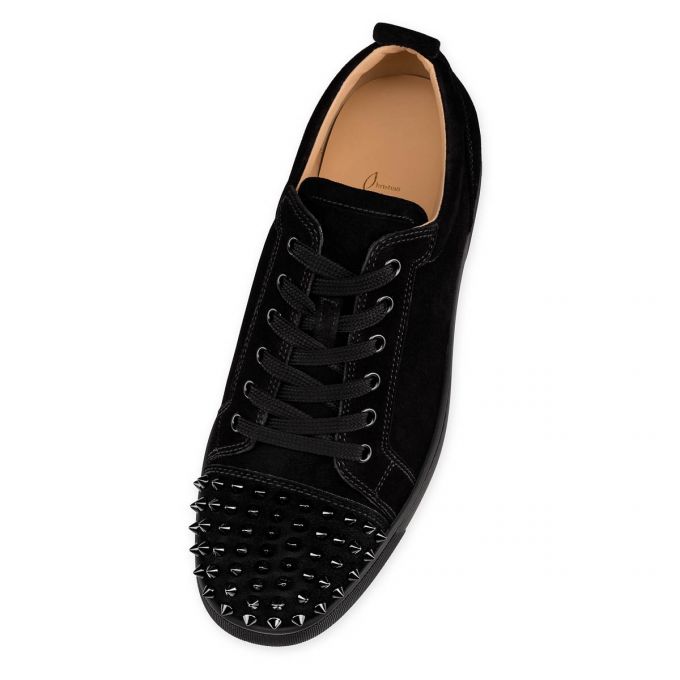 Christian Louboutin Louis Junior Sp 000 Veau Velours Sneakers Sneakers Herre Sort | DK-95437