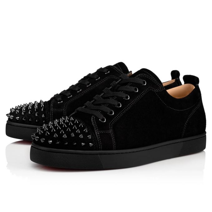 Christian Louboutin Louis Junior Sp 000 Veau Velours Sneakers Sneakers Herre Sort | DK-95437