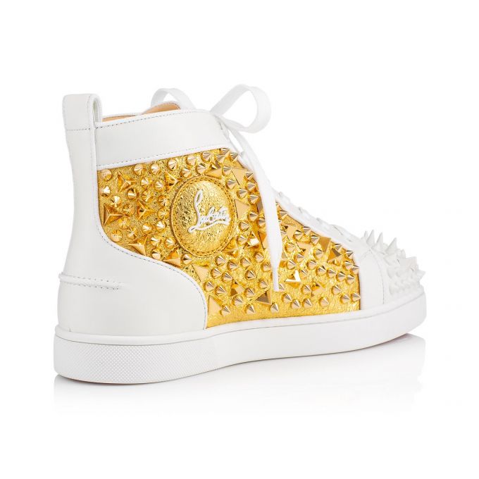 Christian Louboutin Louis No Limit Calf Sneakers Sneakers Herre Hvide | DK-08037