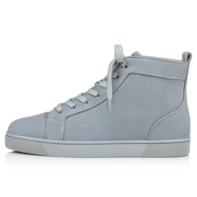 Christian Louboutin Louis Orlato 000 Brest Veau Velours Sneakers Sneakers Herre Lyseblå | DK-84242