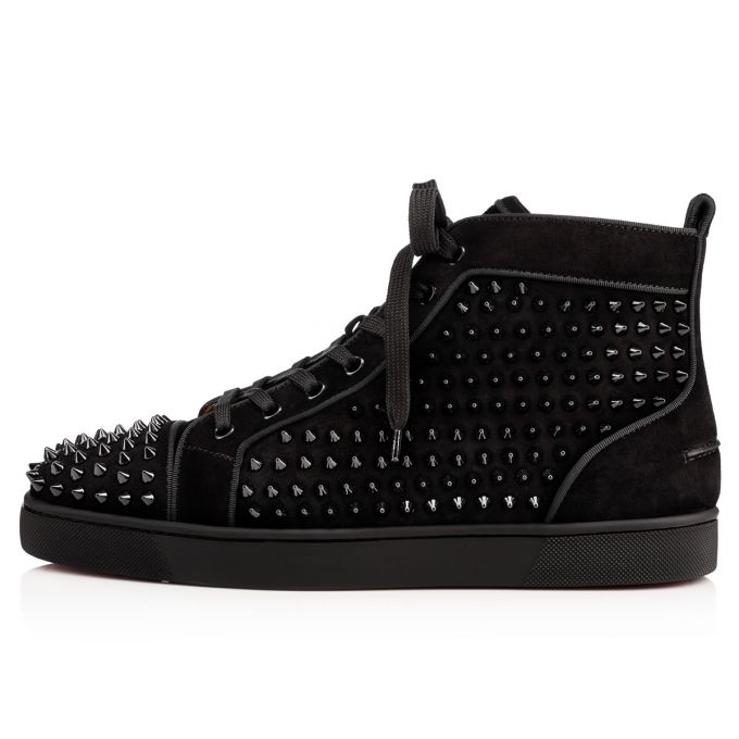 Christian Louboutin Louis Orlato 000 Veau Velours Sneakers Sneakers Herre Sort | DK-67903