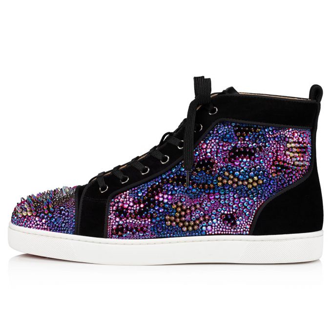 Christian Louboutin Louis Orlato Bling Bang Version Strass Sneakers Sneakers Herre Flerfarvede | DK-17007